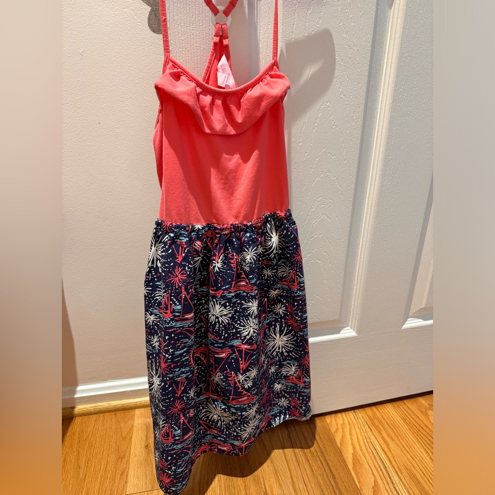 Lilly Pulitzer girl fireworks dress Size L